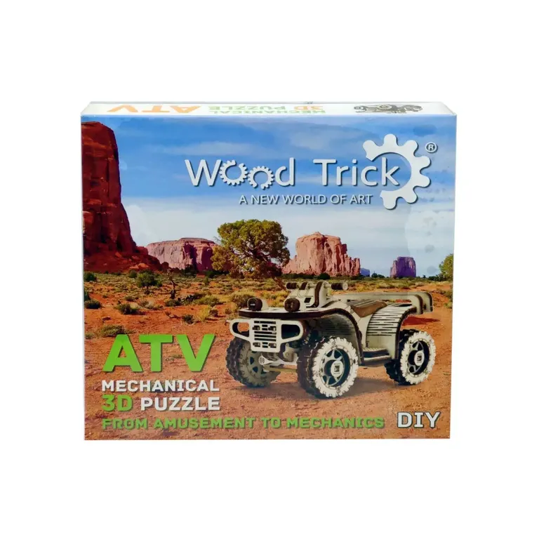Wood Trick -  ATV quad 3D mechanikus fa modell