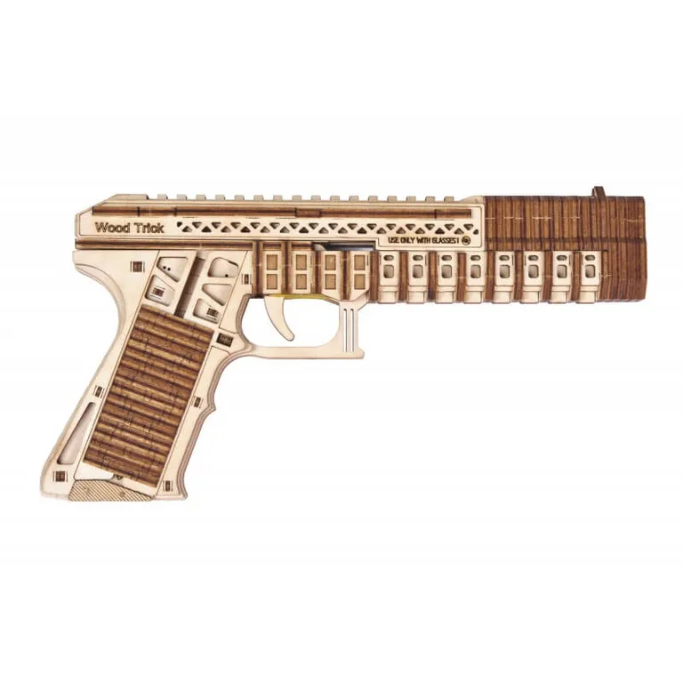 Wood Trick -  Defenders gun fegyver 3D fa mechanikus modell