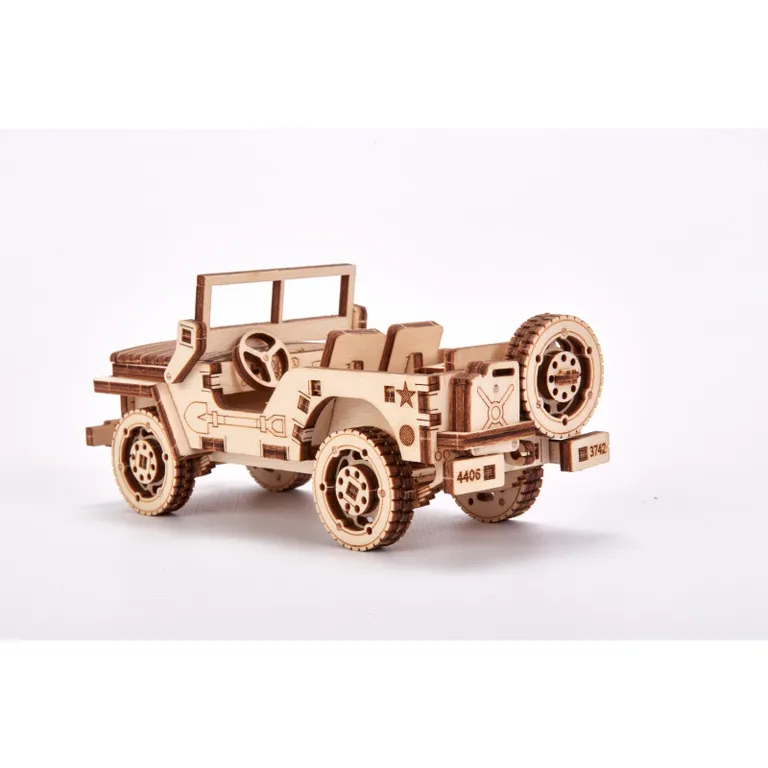 Wood Trick -  Jeep 3D mechanikus fa modell