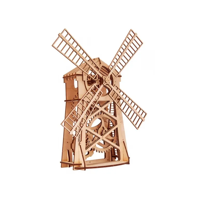 Wood Trick -  Mill szélmalom 3D mechanikus fa modell