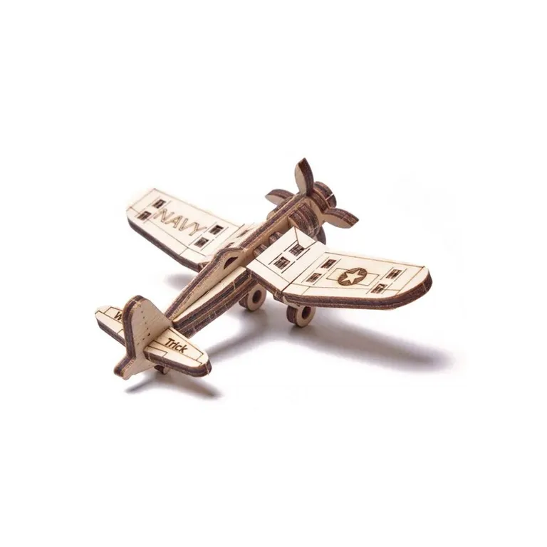 Wood Trick -  Repülőgép 3D fa mechanikus modell