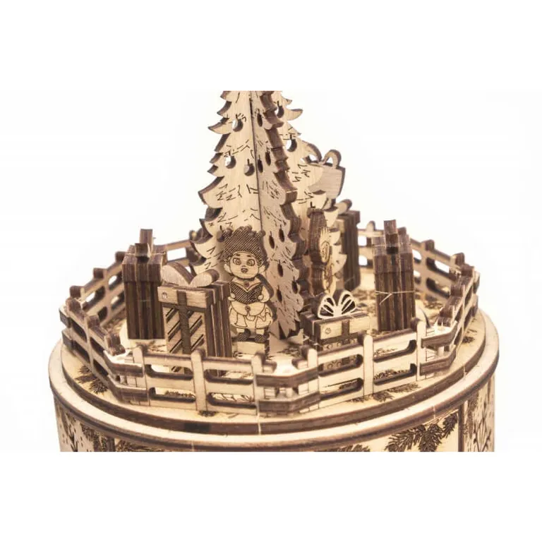 Wood Trick -  Télapó ajándékai zenélő doboz 3D fa mechanikus modell
