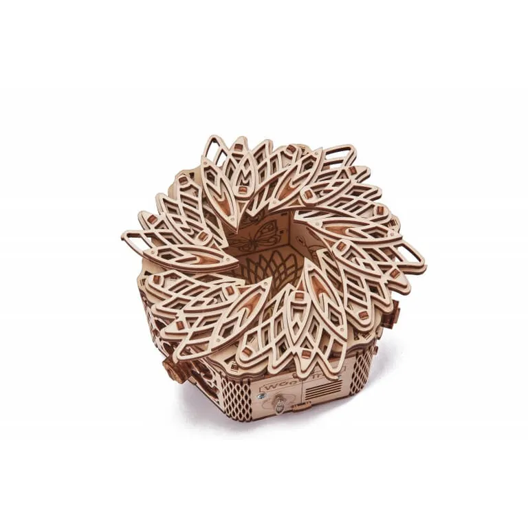 Wood Trick -  Titokzatos Virág zenélődoboz 3D fa mechanikus modell