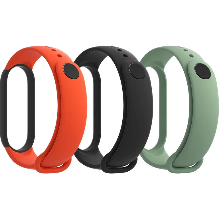 Xiaomi Original Mi Band 6/5 szíj szett Fekete/narancs/teal