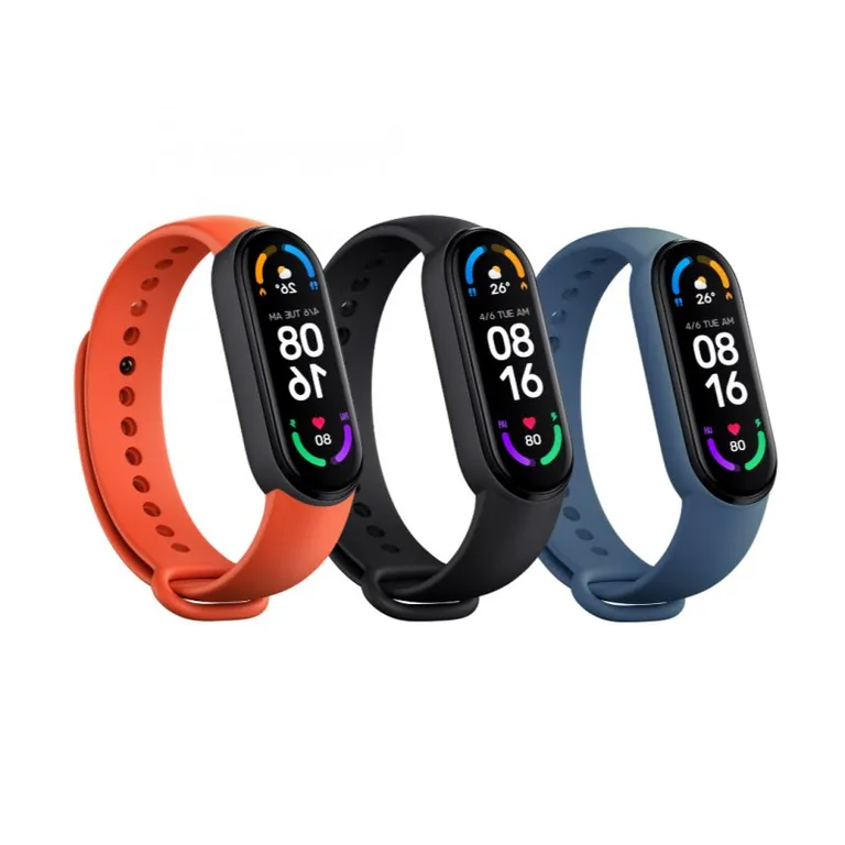 Xiaomi Original Mi Band 6 szíj Fekete/Narancs/Kék