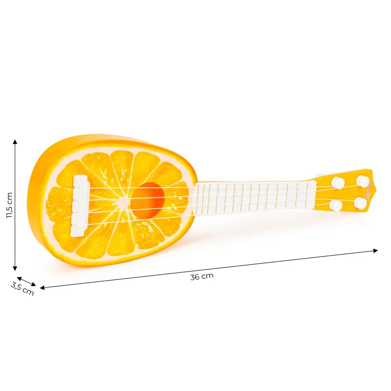 ECOTOYS gyermek ukulele – narancssárga