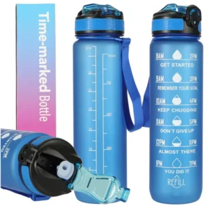 Water Bottle Bidon, Tritan Műanyag, 1 Liter, Kék