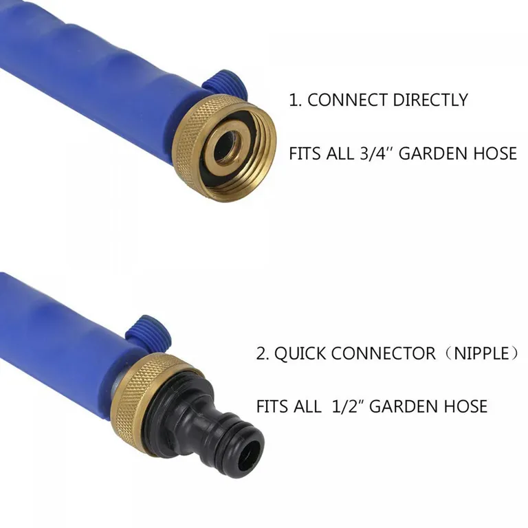 Herzberg kettős fúvókás magasnyomású vízsugár tisztító pisztoly, kék (HG-03824)