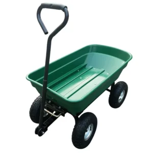Herzberg hg-8028-75: 75l kerekes talicska billenős kocsi, 250kg kapacitás, zöld