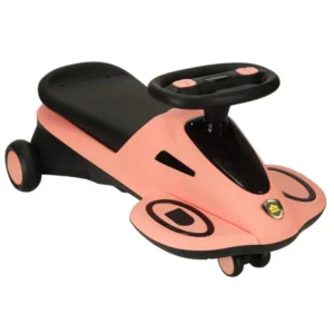 Gyermek Gravitációs Roller LED Világító Kerekekkel és Zenével, 74cm, Rózsaszín-Fekete, Max 100kg Teherbírás