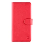 Telefontok Honor X6a - Tactical Field piros szilikon keretes könyvtok mágneses ráhajtófüllel