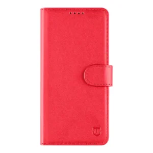Telefontok Honor X6a - Tactical Field piros szilikon keretes könyvtok mágneses ráhajtófüllel