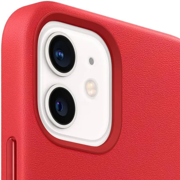 MHK73ZM/A Apple bőrborítás, beleértve a. MagSafe iPhone 12 mini készülékhez Piros