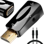 HDMI-ről VGA-ra Átalakító Adapter 3.5mm Mini Jack Audióval