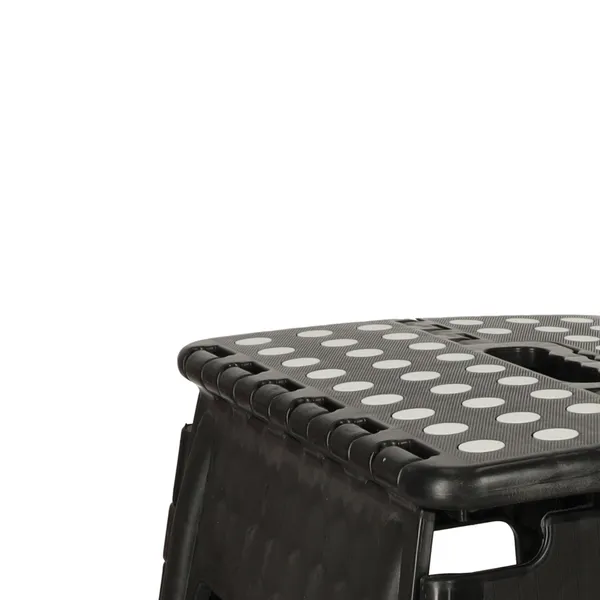 Összecsukható szék, csúszásmentes, 39 cm, fekete