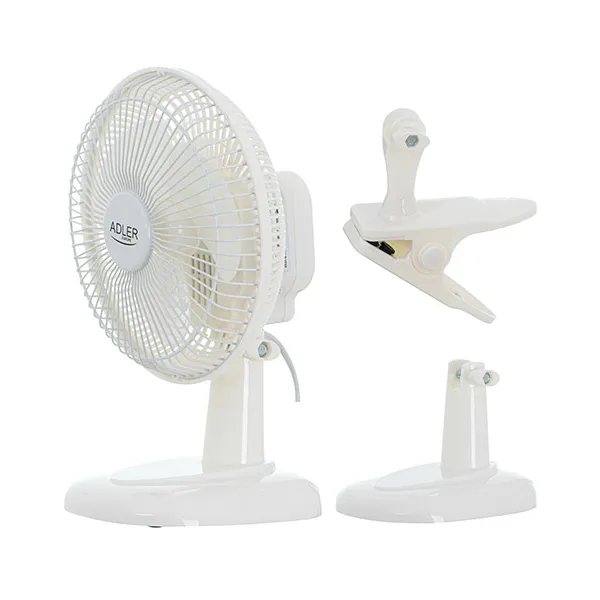 Adler Asztali Ventilátor 15 cm Klipekkel és Állvánnyal (AD 7317)