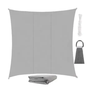 Négyszögletes Napvitorla 3,6x3,6m szürke