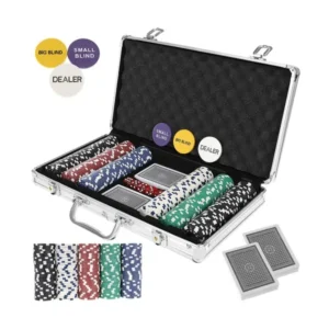 Texas Hold'em pókerkészlet 300 zsetonnal - masszív tokban (HQ 23528)
