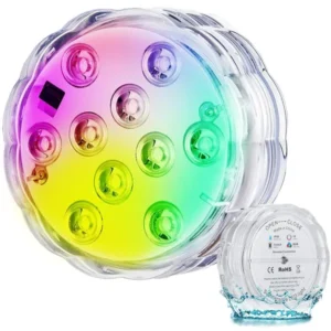 Medence lámpa víz alatti lámpa 10 LED távirányító RGB IP68 vízálló