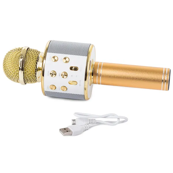 Káprázatos vezeték nélküli karaoke mikrofon beépített hangszóróval és hangmodulátorral!