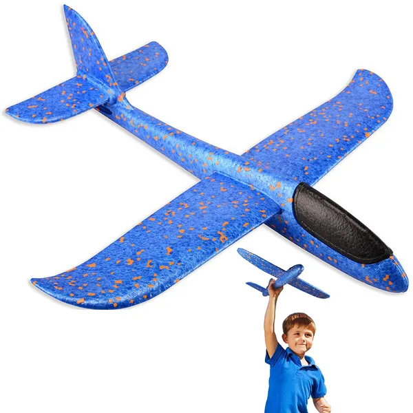 Könnyű polisztirol kék repülőgép