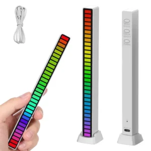 Usb vezetett hang válasz többszínű neon szalag rgb led villogó elem