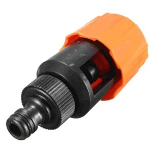 Gyorscsatlakozó/adapter kerti tömlőhöz, 1/2"/3,4", fekete-narancs