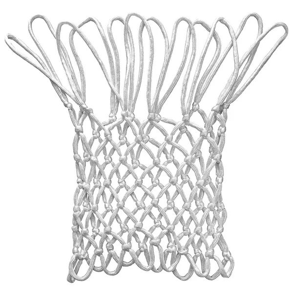 Kosárlabda gyűrű háló 12 horoggal, fehér
