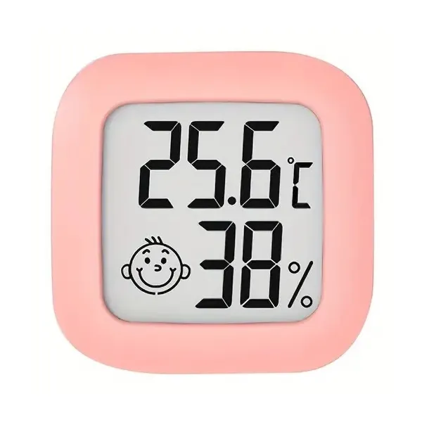 Ag355c szobahőmérő higrométer rózsaszínű