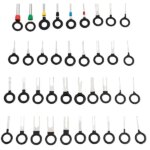 38 db-os professzionális készlet csatlakozók/elektromos eszközök javításához/szétszereléséhez, 4 féle kulcs készlet, ezüst-fekete szín