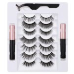 Mágneses műszempilla-készlet, 7 pár, csipesszel, kihúzóval