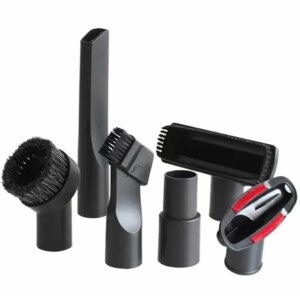 Univerzális porszívófej készlet 5+1 adapterrel, fekete
