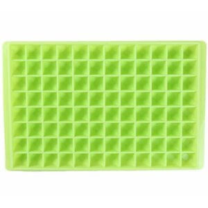 96 kockás szilikon jégkockakészítő forma, zöld