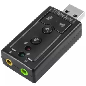 Usb 7.1 virtuális hangkártya vezérlőgombokkal