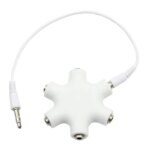 5 portos 3,5 mm audio jack elosztó