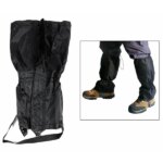 Vízálló lábszárvédő téli túrázáshoz, fekete