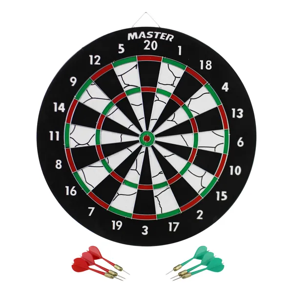 MASTER Flocking 37 cm - kétoldalas, pelyhesített papír darts tábla