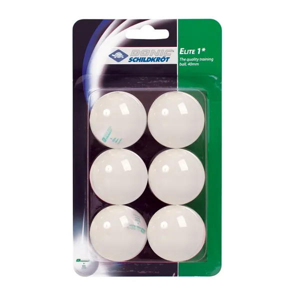 Asztalitenisz labdák ELITE TT-Ball * 6 db - fehér