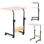 Laptopasztal kerekekkel, ágy fölé, fekhely fölé - barna | PJJCT0135-60C