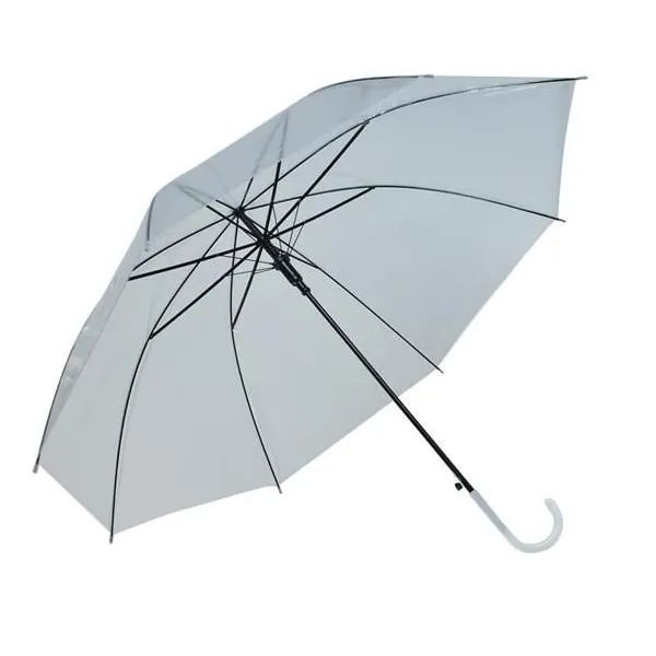 átlátszó fehér esernyő
