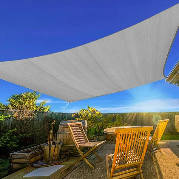 Téglalap alakú napernyő vitorla vízálló napellenző 2x3m ModernHome - szürke | 19193G GRAY