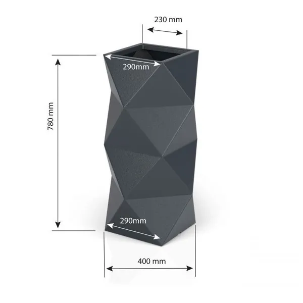 Designer kaspó MONUMO ASTI 2 színválaszték 78cm magas | ASTI-ANTR