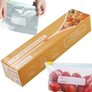 Leírható tasak élelmiszerekhez - 1200 ml, 15 db