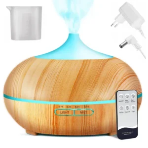 Ultrahangos Párásító Aromaterápiás Diffúzor Időzítővel és RGB világítással