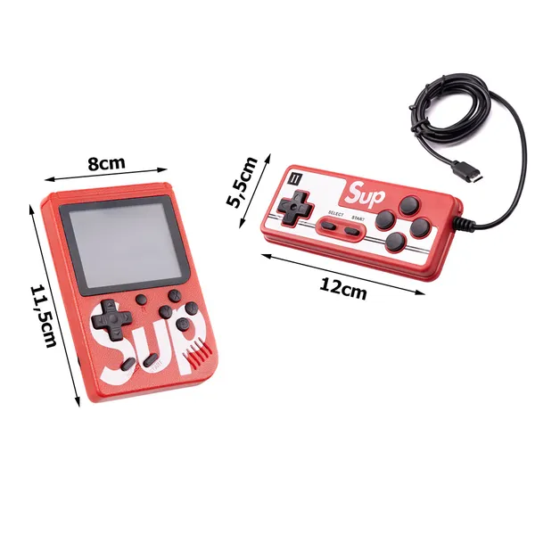 Retró Mini Hordozható Játékkonzol - 400 játék, 3.0-s TV játékkonzol doboz, játékok, távirányító kontroller