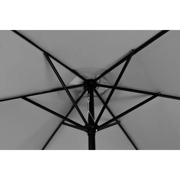 Nagy, ferde, törött kerti napernyő kurblival, 6 bordával, szürke 270 cm | SL-UM003C SZÜRKE