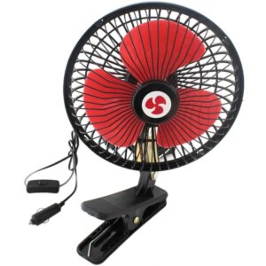 Extra erős autós hűtőventilátor, 12v, fekete