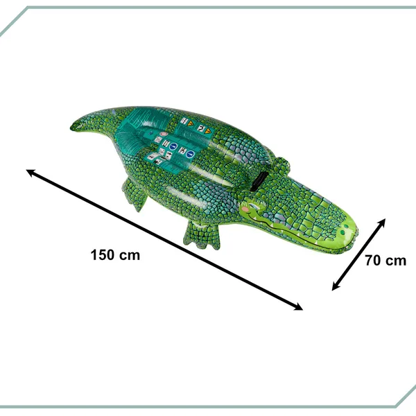 BESTWAY 41477 Felfújható krokodil úszós játék matrac 3+ 45kg