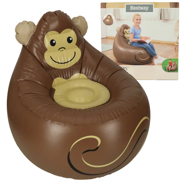 BESTWAY 75116 Felfújható majom puff szék 70kg