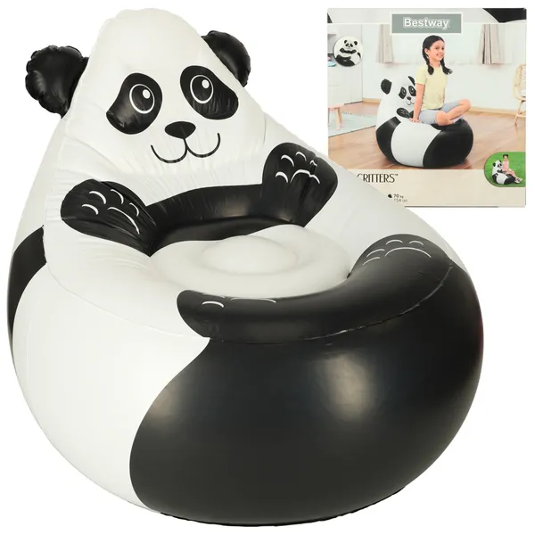BESTWAY 75116 70kg panda 70kg felfújható puff szék